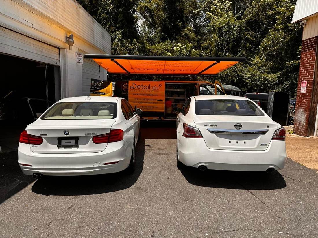 BMW 3 Series and Nissan Altima serviced on site