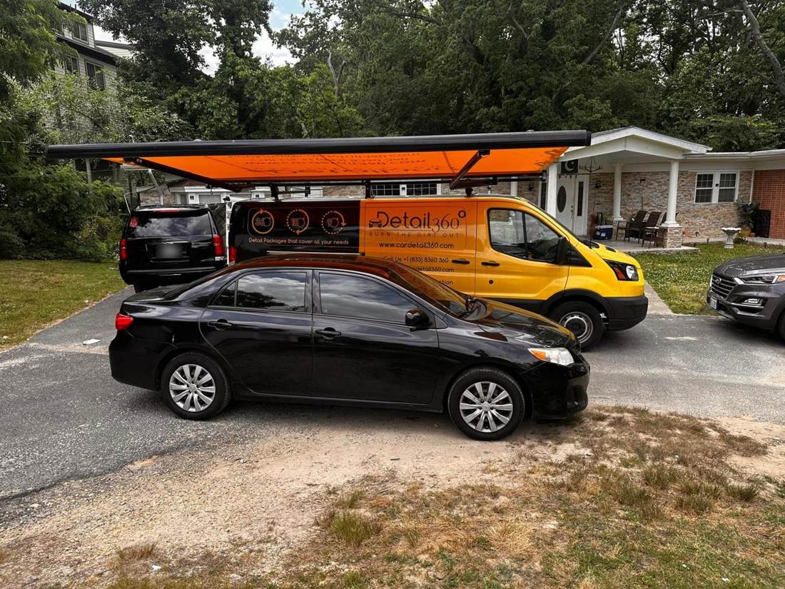 Toyota Corolla serviced at the customer's home